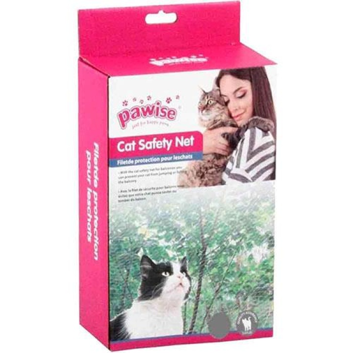 Pawise Balkon Şeffaf Kedi Koruma Ağı 4x3 M