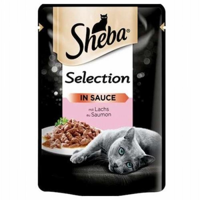 Sheba Pouch Somonlu Yetişkin Kedi Konservesi 85 Gr