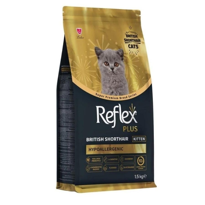 Reflex Plus HypoAllergenic British Shorthair Yavru Kedi Maması 1,5 Kg