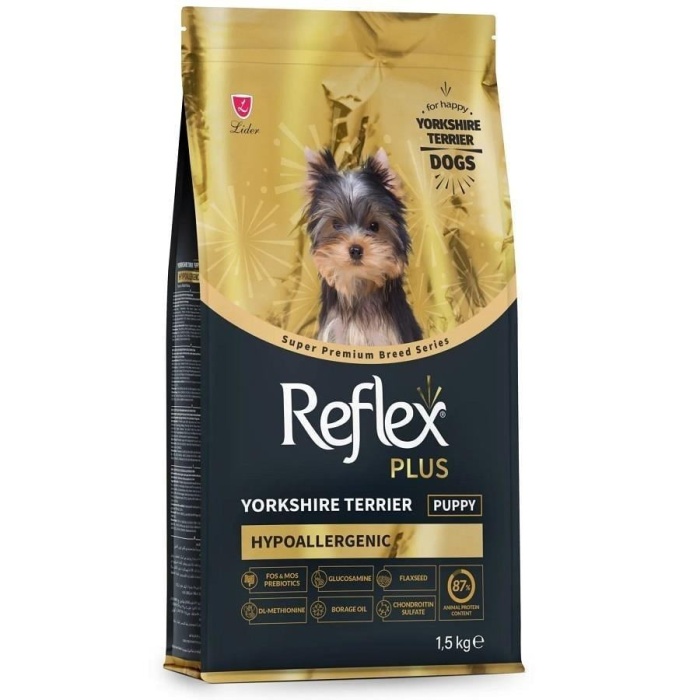 Reflex Plus HypoAllergenic Yorkshire Terrier Yavru Köpek Maması 1,5 Kg