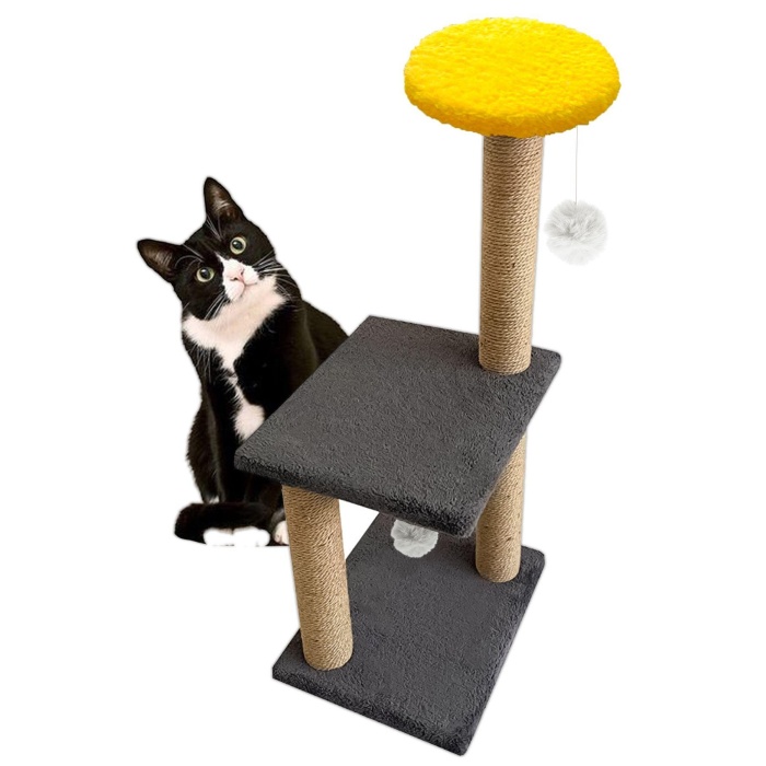 Patiderm Katlı Kedi Tırmalama Tahtası 80cm - Gri