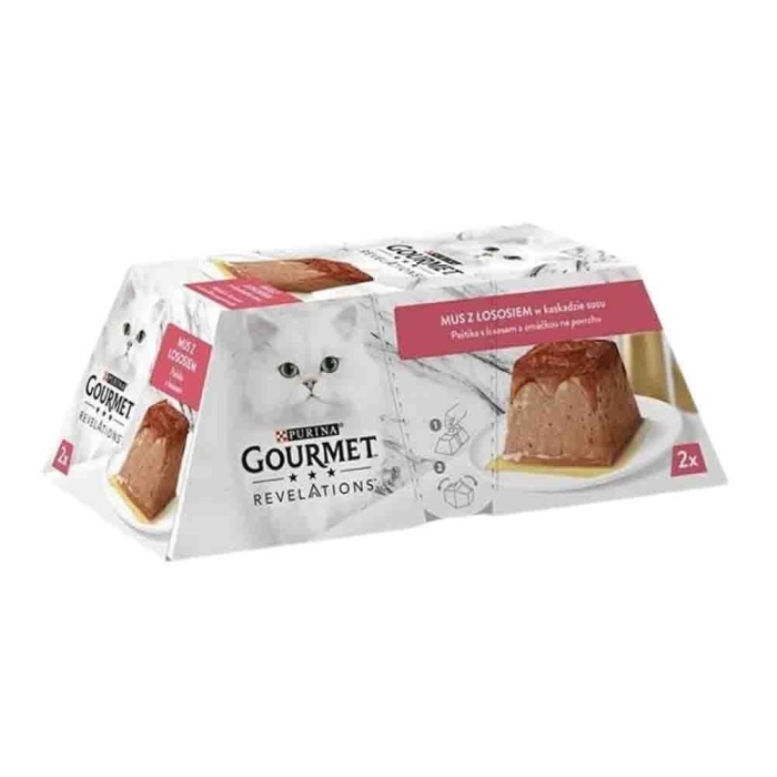 Gourmet Revelations Somon Balıklı Yetişkin Kedi Konservesi 2x57 Gr