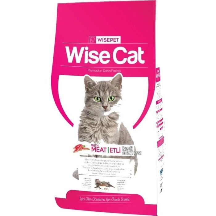 Wise Cat Meat Etli ve Pirinçli Yetişkin Kedi Maması 15 Kg