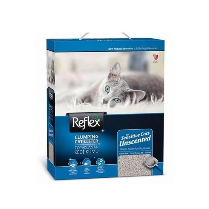 Reflex Sensitive Unscented Kokusuz Topaklanan Kedi Kumu 2x10 Lt