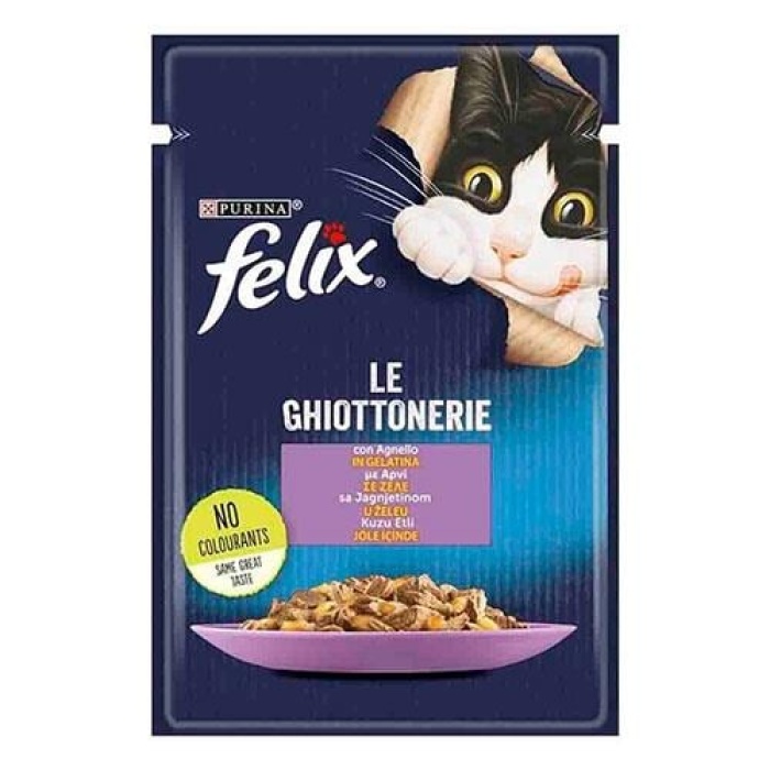 Felix Pouch Kuzu Etli Yetişkin Kedi Konservesi 85 Gr