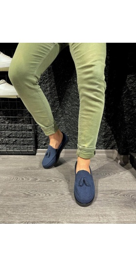 Loafer Erkek Ayakkabı 007 Mavi