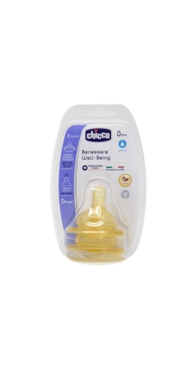 Chicco Biberon Emziği 0ay+2li Normal Akış Kauçuk