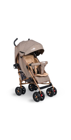 Comfymax Tam Yatar Baston Bebek Arabası – Wood Brown