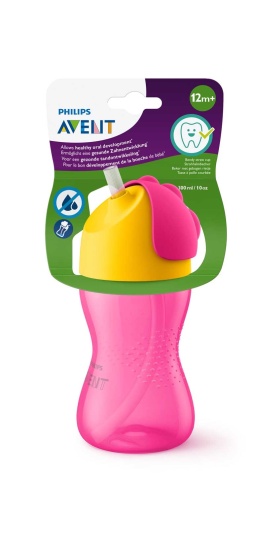 Philips Avent Pipetli Bardak +12 Ay 300 ml - Pembe