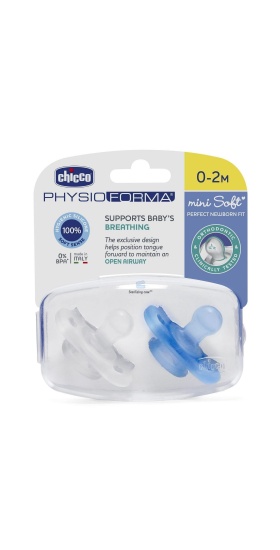 Chicco PhysioForma Mini Soft 2li Emzik 0-2 Ay Erkek