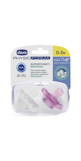 Chicco PhysioForma Mini Soft 2li Emzik 0-2 Ay Kız