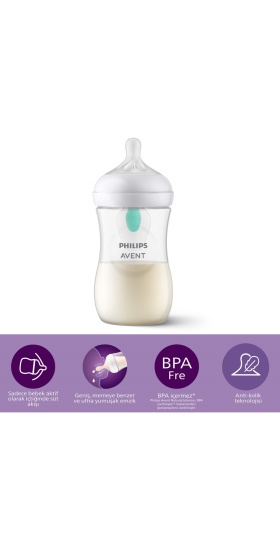 Philips Avent Natural Response PP Antikolik Biberon 260 ML 1 Ay+ SCY673/01