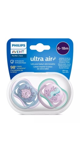 Philips Avent Ultra Air Emzik 6-18 Ay 2li Kız SCF085/61