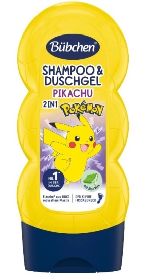 Bübchen Çocuk Şampuan&Duş Jeli 2 in 1 Pokemon Pikachu 230 ml