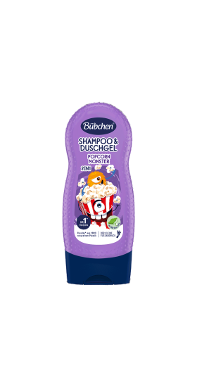 Bübchen Çocuk Şampuan&Duş Jeli 2 in 1 Popcorn Monster 230 ml