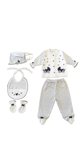 Sema Baby 5li Set - Mavi