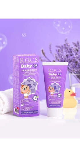 Rocs Baby Ihlamur Özlü 0-3 Yaş Florürsüz Diş Macunu 45 ml