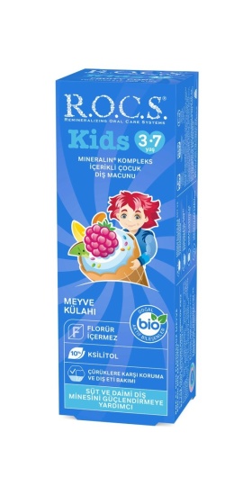 Rocs Kids Meyve Külahı Florürsüz Diş Macunu 45 ml