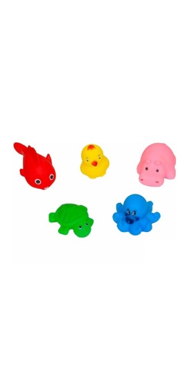 Sozzy Toys Neşeli Banyo Oyuncakları Sevimli Hayvanlar 5li