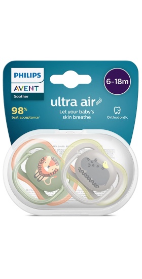 Philips Avent SCF085/17 Ultra Air Emzik 6-18 Ay 2li Erkek