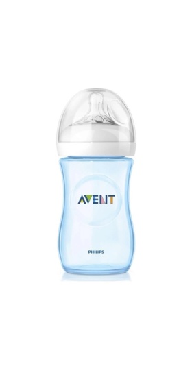 Avent Natural PP Biberon 260 ml - Mavi