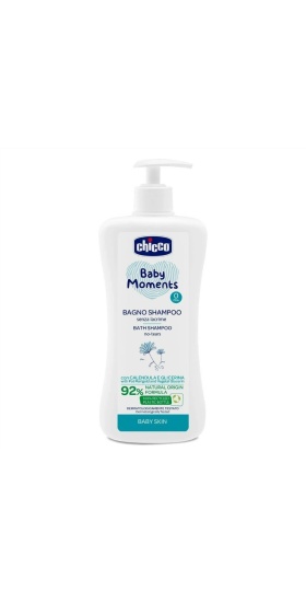 Chicco Baby Moments Göz Yakmayan Yenidoğan Saç ve Vücut Şampuanı 500 ml