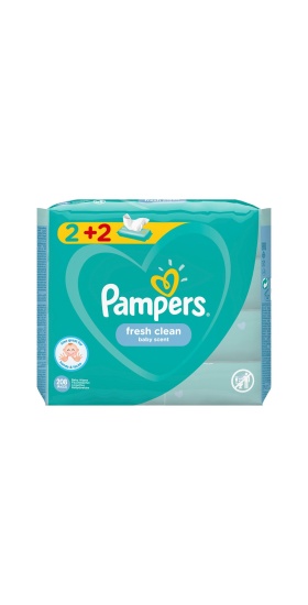 Prima Pampers Baby Yenidoğan Fresh Clean Islak Havlu 52x4 Adet (208 Yaprak)