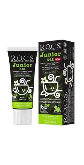 Rocs Junior Bitki İçerikli 6-12 Yaş Florürsüz Diş Macunu 60 ml