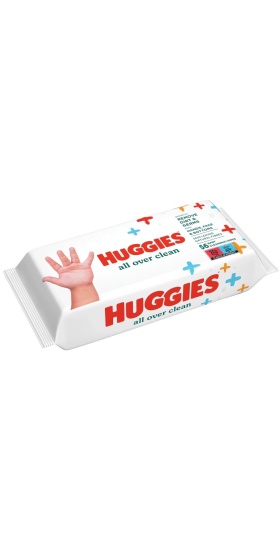 Huggies All Over Clean Bebek ve Çocuk Islak Mendili 56 Yaprak