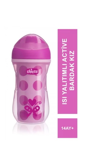 Chicco Isı Yalıtımlı Active Bardak 14 Ay+ 266 ml - Pink