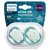 Philips Avent Ultra Air Night Karanlıkta Parlar Gece Emziği 6-18 ay Erkek SCF376/13