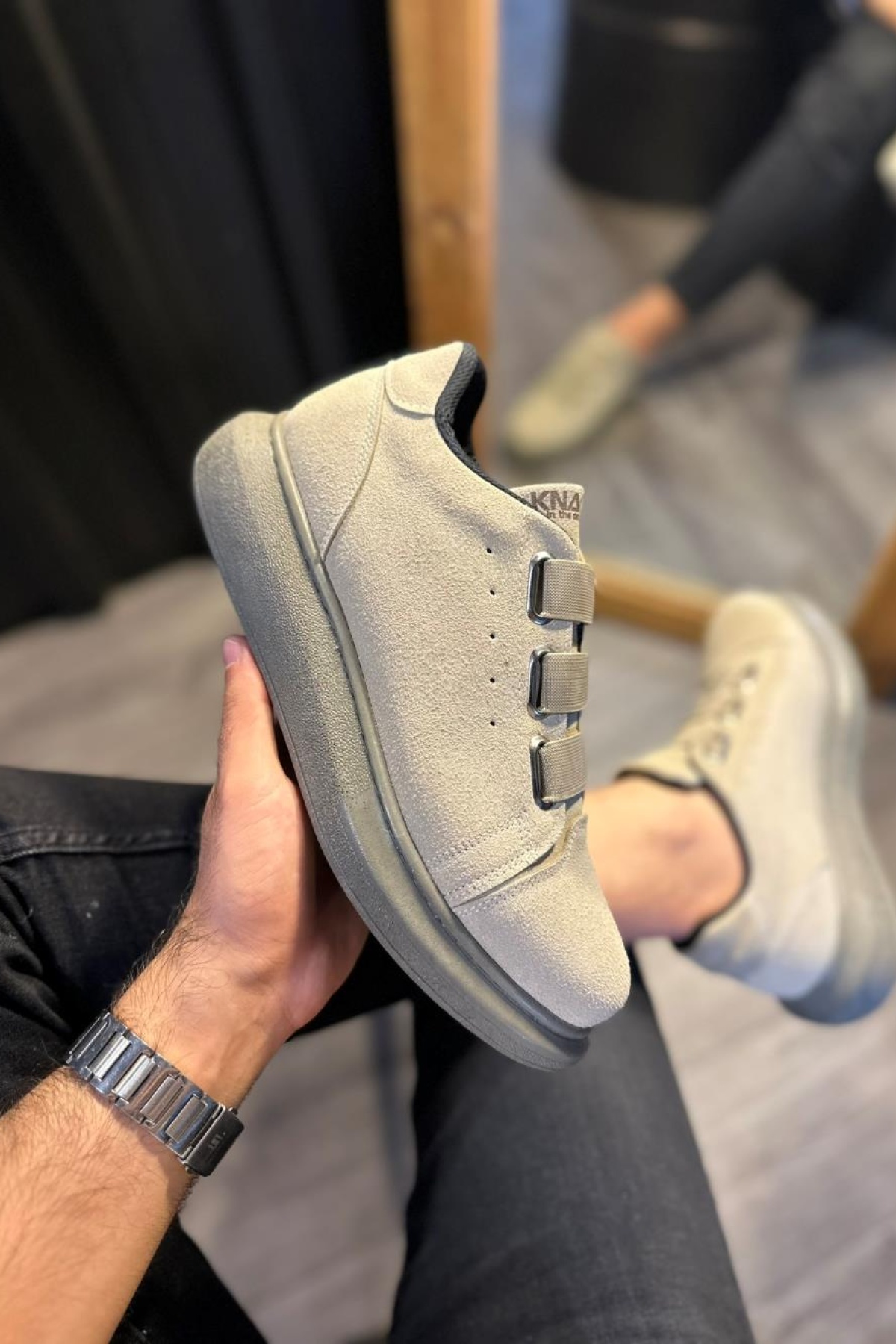 Knack Sneakers Ayakkabı 889 Vizon Süet