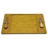 WODEN WARE-1137 BAMBOO ( 40X24CM & 2 BIÇAKLI ) AHŞAP PEYNİR SUNUM TABAK*36