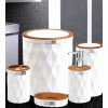 İBİCO OKY-467-3-A-B-K-S ( DİAMOND ) ( AHŞAP & MİX ) 5PCS BANYO SETİ*4=K