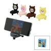 CARTOON PHONE HOLDER YAKUT-11614 ( ÜÇGEN SEHPALI ) RENKLİ PLASTİK MİNİ TELEFON TUTACAK (3 KANALLI)*486