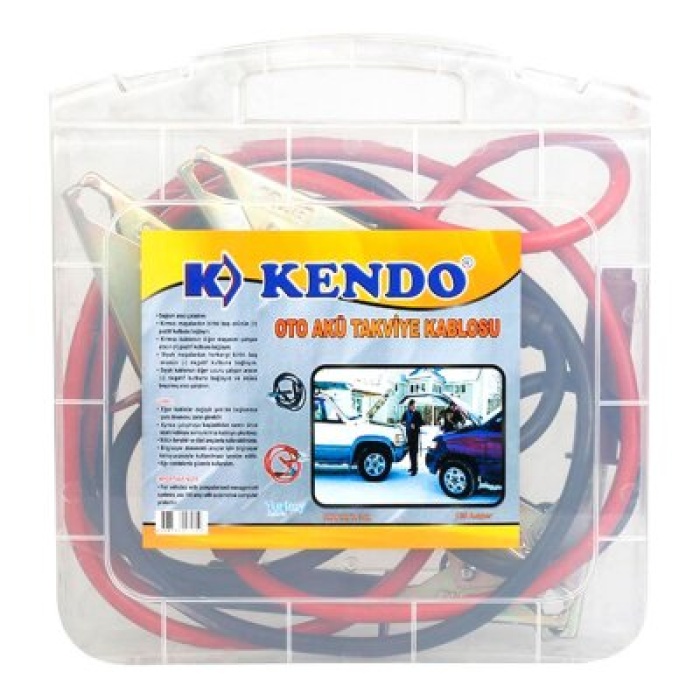 KENDO KTK-302 ÇANTALI AKÜ TAKVİYE KABLOSU 150A*12