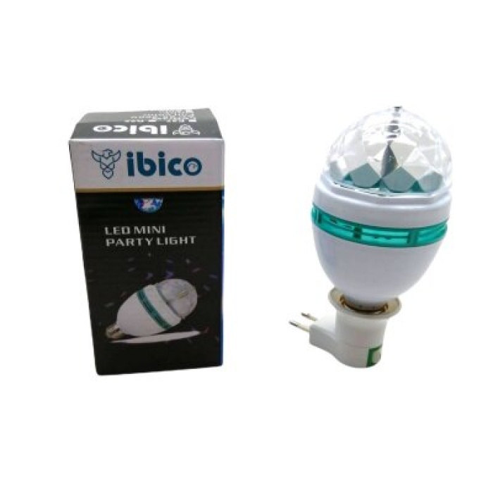 İBİCO IBC-010 3W ADAPTÖRLÜ DÖNEBİL DİSKO LAMBA*100