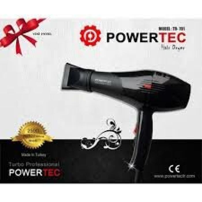 POWERTEC TR-801-701 SAÇ KURUTMA & FÖN MAKİNESİ 2500W PERF*12