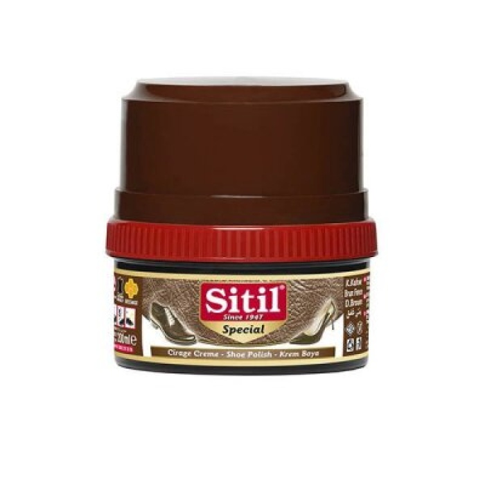 SİTİL ( 175ML & KOYU KAHVE ) KREM AYAKKABI BOYASI*12X4