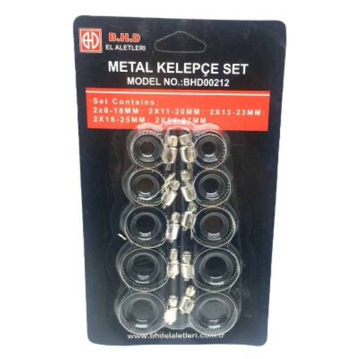 BHD 10PCS METAL HORTUM KELEPÇESİ SET*240