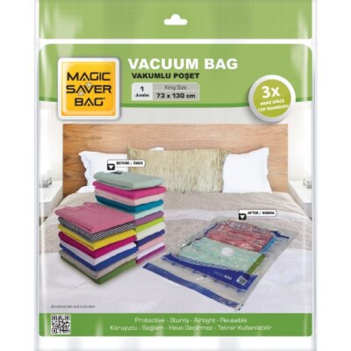 MAGIC SAVER 73X130 JUMBO VAKUMLU POŞET HURÇ BAG*45