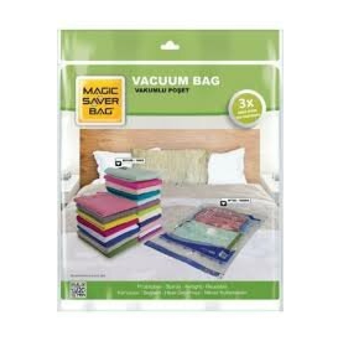 MAGIC SAVER 80X100 XXL VAKUMLU POŞET HURÇ BAG*50