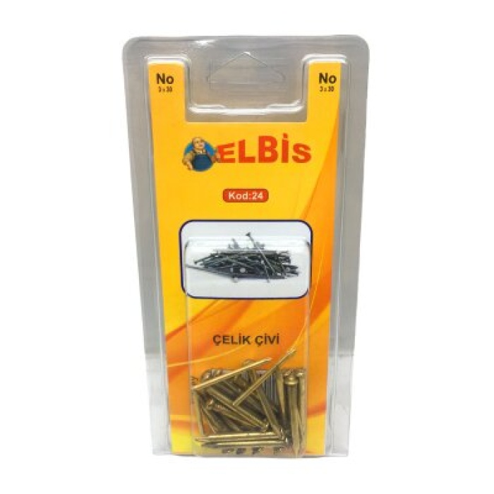 ELBİS-24  3X30 ÇELİK ÇİVİ *12X24