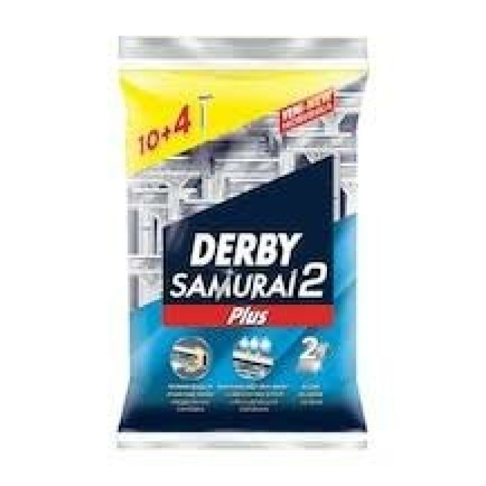 DERBY SAMURAİ PLUS 2 BIÇAK 10+4PCS.POŞETLİ*7X8