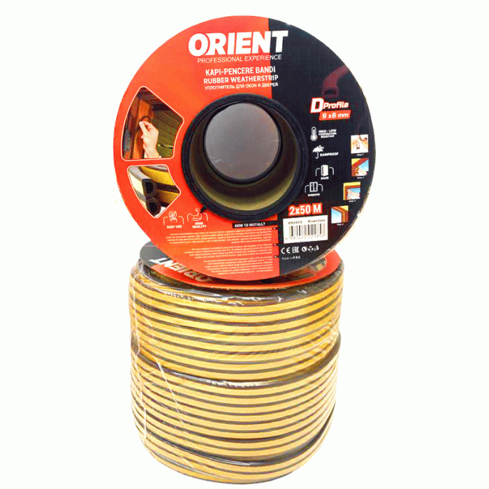 ORIENT BN-0102 ( K.RENGİ ) 100MT (2X50MT) BOBİN FİTİL KAPI PENCERE BANT*8