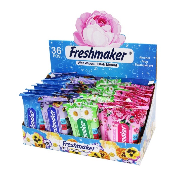 FRESHMAKER 15PCS ISLAK CEP MENDİL*36X8