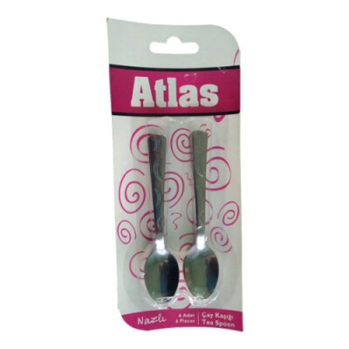 ATLAS-706  6PCS METAL ÇAY KAŞIK*100