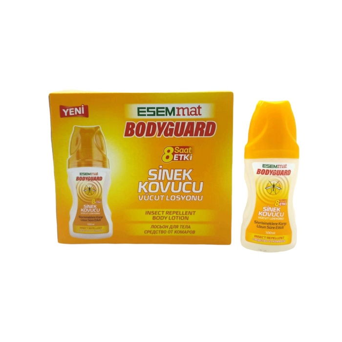 ESEMMAT BODYGUARD SİNEK KOVUCU VÜCUT LOSYON 100ML ( 8 SAAT ETKİLİ )*12X4