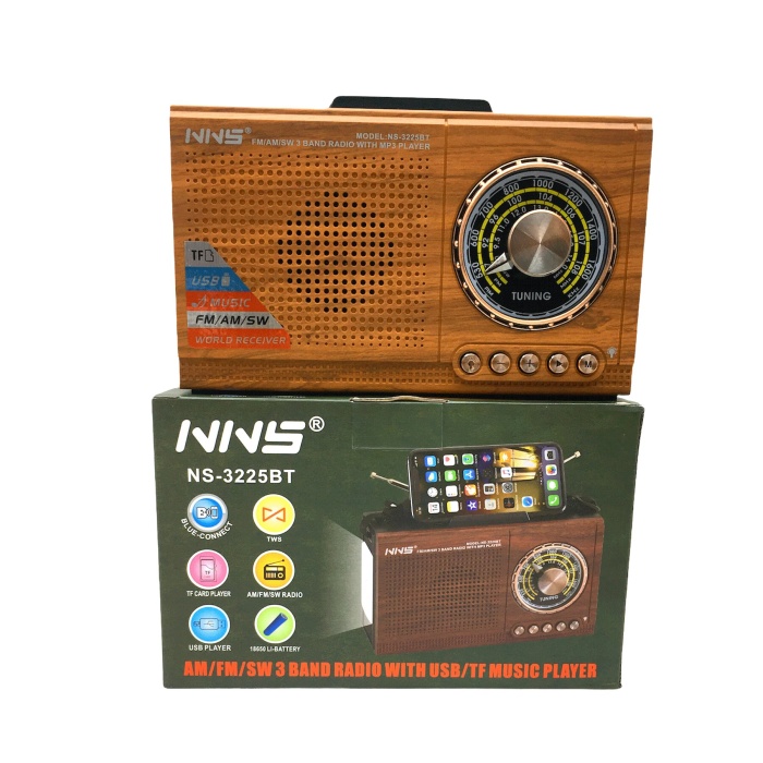 PLATOON PL-4142 NNS NS-3225BT SD/USB/FM FENERLİ NOSTAJİ ŞARJLI BLUETOOTH SPEAKER*30