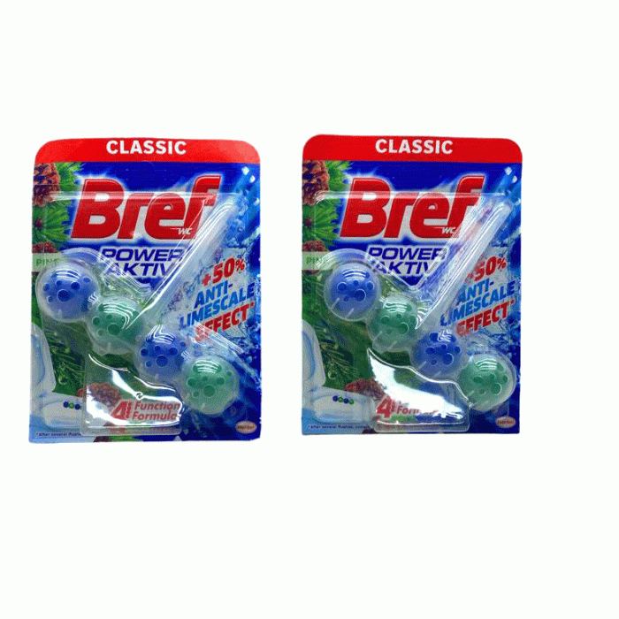 BREF WC POWER AKTIV ( 4LÜ BLOK ) ( PINE ÇAM ) WC KLOZET TEMİZLEME 50GR*10=K